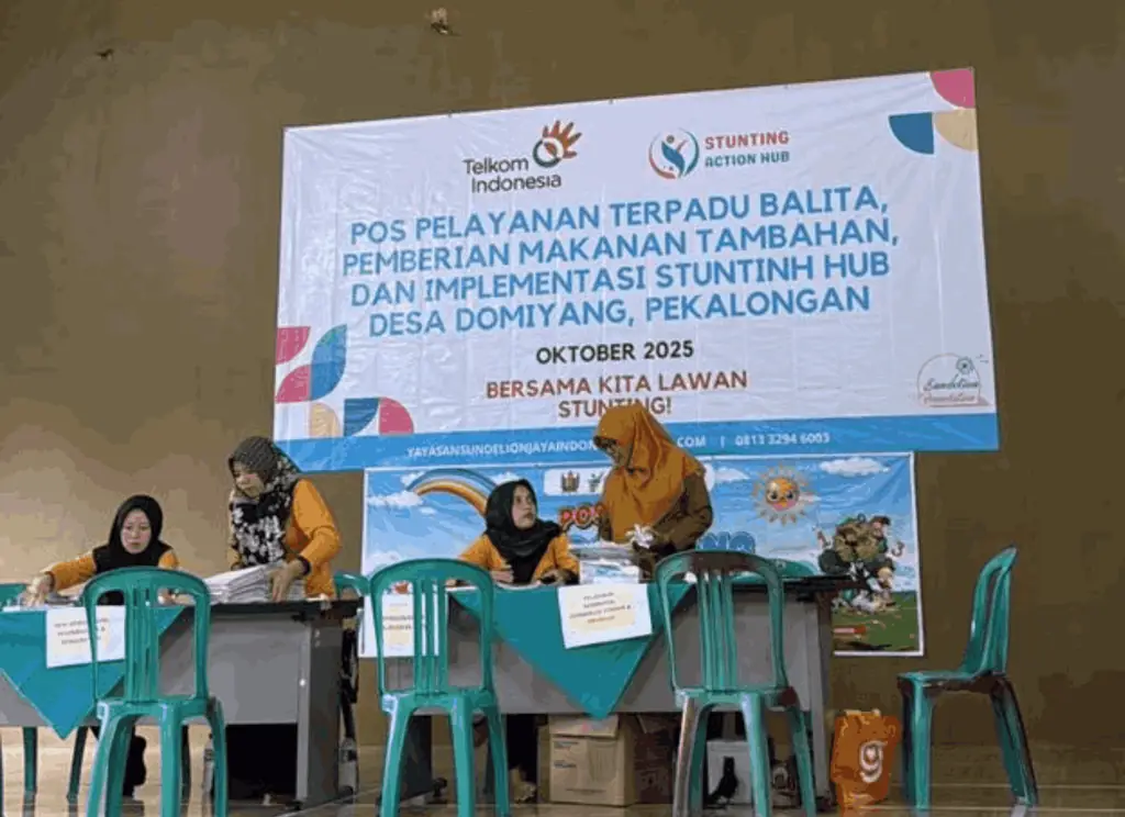 Domiyang Village in Pekalongan Prevents Stunting in 300 Toddlers through the “Stunting Action Hub” Application